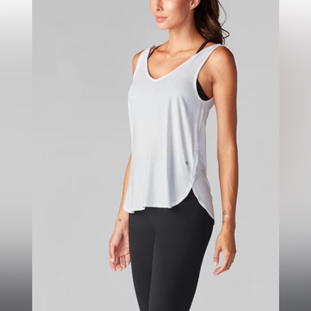 Black Twist Shoulder Tank Top